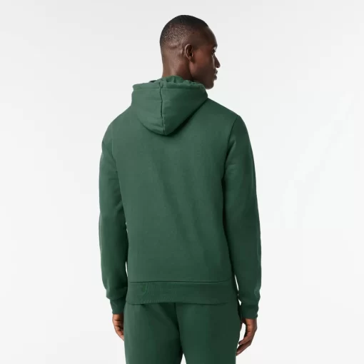 Lacoste Sweatshirts>Herren Jogger Sweatshirt Aus Bio-Baumwolle Dunkelgrun Smi