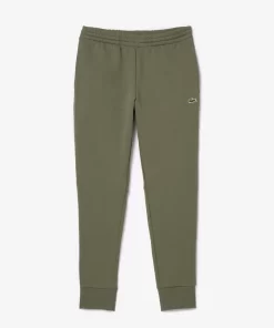 Lacoste Hosen & Shorts>Herren Jogger Trainingshose Aus Bio-Baumwollfleece Khaki Grun 316