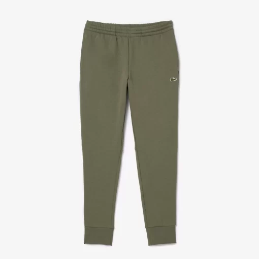 Lacoste Hosen & Shorts>Herren Jogger Trainingshose Aus Bio-Baumwollfleece Khaki Grun 316