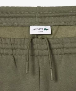 Lacoste Hosen & Shorts>Herren Jogger Trainingshose Aus Bio-Baumwollfleece Khaki Grun 316