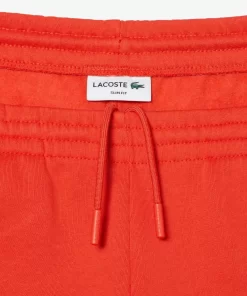 Lacoste Hosen & Shorts>Herren Jogger Trainingshose Aus Bio-Baumwollfleece Orange 02K