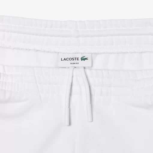 Lacoste Hosen & Shorts>Herren Jogger Trainingshose Aus Bio-Baumwollfleece Weis 001