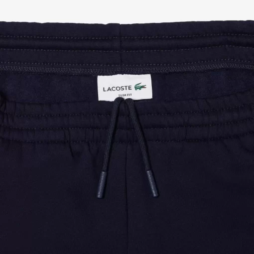 Lacoste Hosen & Shorts>Herren Jogger Trainingshose Aus Bio-Baumwollfleece Navy Blau 166