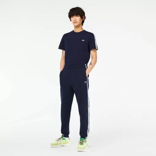 Lacoste Hosen & Shorts>Herren Jogger Trainingshosen Mit Logostreifen Navy Blau 166