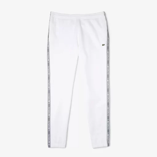 Lacoste Hosen & Shorts>Herren Jogger Trainingshosen Mit Logostreifen Weis 001