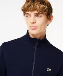 Lacoste Sweatshirts>Herren Jogger-Sweatshirt Aus Aufgerautem Fleece Navy Blau 166