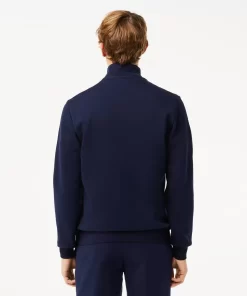 Lacoste Sweatshirts>Herren Jogger-Sweatshirt Aus Aufgerautem Fleece Navy Blau 166