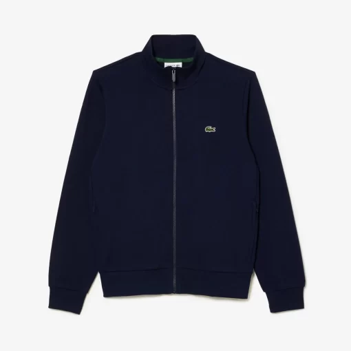 Lacoste Sweatshirts>Herren Jogger-Sweatshirt Aus Aufgerautem Fleece Navy Blau 166