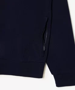 Lacoste Sweatshirts>Herren Jogger-Sweatshirt Aus Aufgerautem Fleece Navy Blau 166