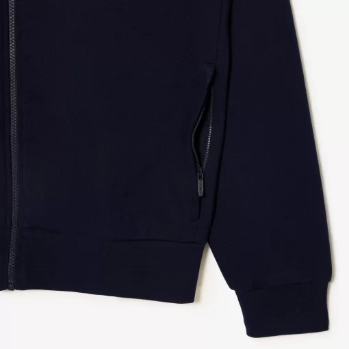 Lacoste Sweatshirts>Herren Jogger-Sweatshirt Aus Aufgerautem Fleece Navy Blau 166