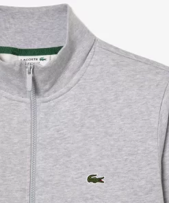 Lacoste Sweatshirts>Herren Jogger-Sweatshirt Aus Aufgerautem Fleece Heidekraut Grau Cca