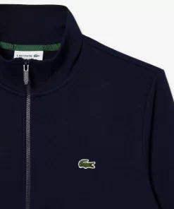 Lacoste Sweatshirts>Herren Jogger-Sweatshirt Aus Aufgerautem Fleece Navy Blau 166