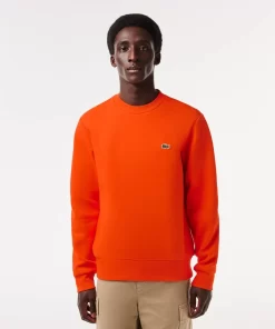 Lacoste Sweatshirts>Herren Jogger-Sweatshirt Aus Aufgerauter Baumwolle Orange Sji