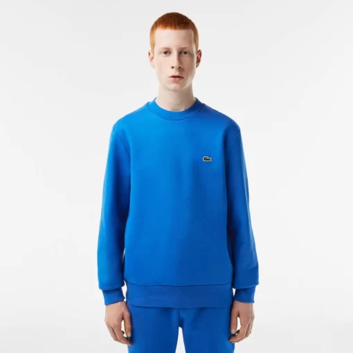 Lacoste Sweatshirts>Herren Jogger-Sweatshirt Aus Aufgerauter Baumwolle Blau Siy