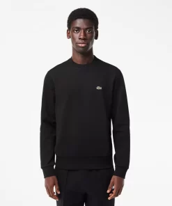 Lacoste Sweatshirts>Herren Jogger-Sweatshirt Aus Aufgerauter Baumwolle Schwarz 031