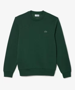 Lacoste Sweatshirts>Herren Jogger-Sweatshirt Aus Aufgerauter Baumwolle Dunkelgrun Smi