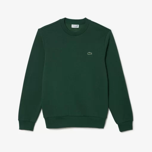 Lacoste Sweatshirts>Herren Jogger-Sweatshirt Aus Aufgerauter Baumwolle Dunkelgrun Smi