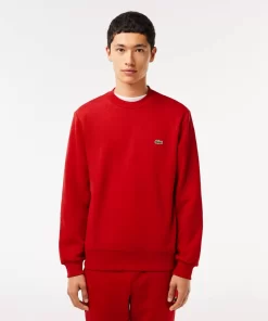 Lacoste Sweatshirts>Herren Jogger-Sweatshirt Aus Aufgerauter Baumwolle Rot 240