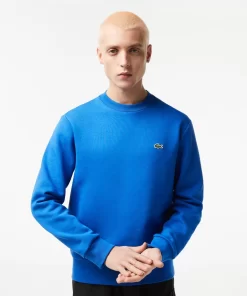 Lacoste Sweatshirts>Herren Jogger-Sweatshirt Aus Aufgerauter Baumwolle Konigsblau Kxb