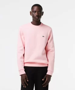 Lacoste Sweatshirts>Herren Jogger-Sweatshirt Aus Aufgerauter Baumwolle Wasserlilie Rosa Kf9