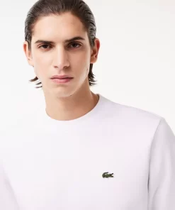 Lacoste Sweatshirts>Herren Jogger-Sweatshirt Aus Aufgerauter Baumwolle Weis 001