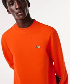 Lacoste Sweatshirts>Herren Jogger-Sweatshirt Aus Aufgerauter Baumwolle Orange Sji