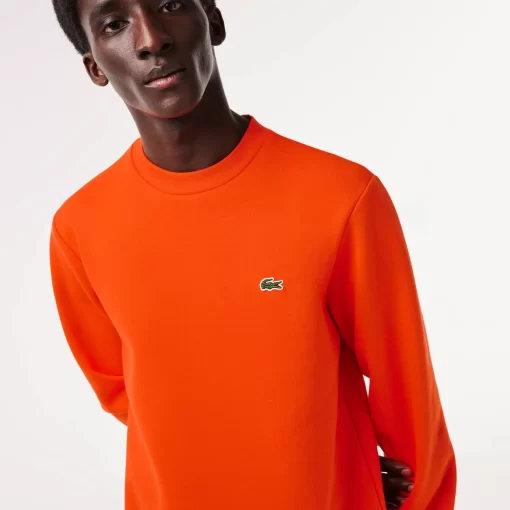 Lacoste Sweatshirts>Herren Jogger-Sweatshirt Aus Aufgerauter Baumwolle Orange Sji