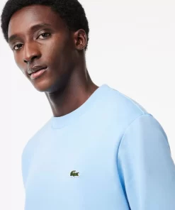 Lacoste Sweatshirts>Herren Jogger-Sweatshirt Aus Aufgerauter Baumwolle Pastellblau Hbp