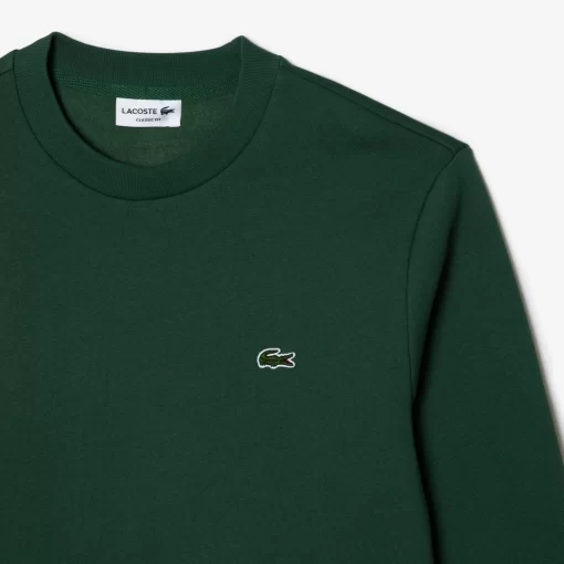 Lacoste Sweatshirts>Herren Jogger-Sweatshirt Aus Aufgerauter Baumwolle Dunkelgrun Smi