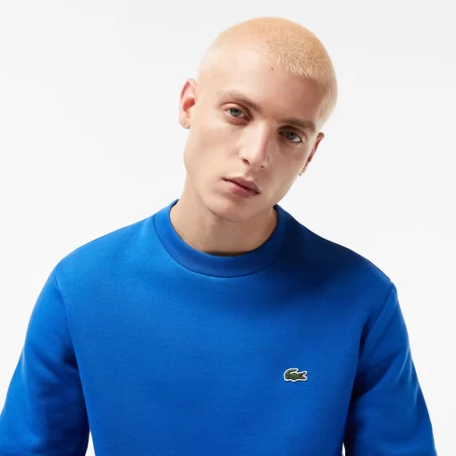 Lacoste Sweatshirts>Herren Jogger-Sweatshirt Aus Aufgerauter Baumwolle Konigsblau Kxb