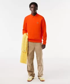 Lacoste Sweatshirts>Herren Jogger-Sweatshirt Aus Aufgerauter Baumwolle Orange Sji