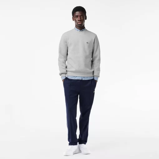 Lacoste Sweatshirts>Herren Jogger-Sweatshirt Aus Aufgerauter Baumwolle Heidekraut Grau Cca