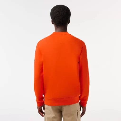 Lacoste Sweatshirts>Herren Jogger-Sweatshirt Aus Aufgerauter Baumwolle Orange Sji