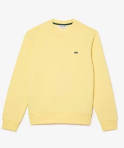 Lacoste Sweatshirts>Herren Jogger-Sweatshirt Aus Aufgerauter Baumwolle Gelb 107