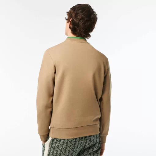 Lacoste Sweatshirts>Herren Jogger-Sweatshirt Aus Aufgerauter Baumwolle Beige Cb8