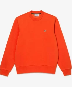 Lacoste Sweatshirts>Herren Jogger-Sweatshirt Aus Aufgerauter Baumwolle Orange Sji