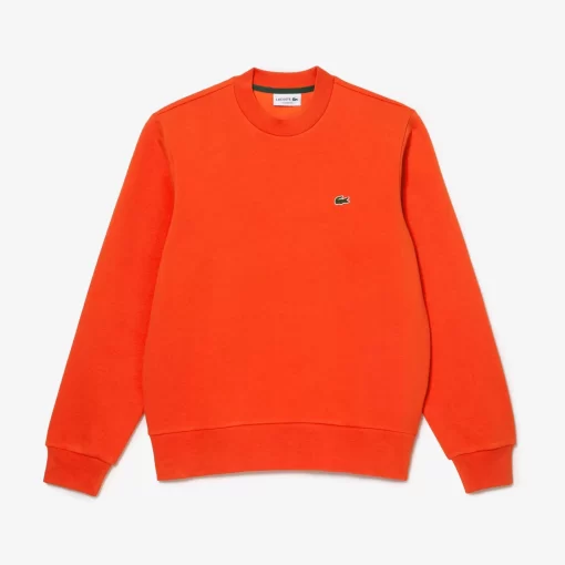 Lacoste Sweatshirts>Herren Jogger-Sweatshirt Aus Aufgerauter Baumwolle Orange Sji