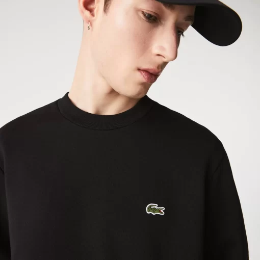 Lacoste Sweatshirts>Herren Jogger-Sweatshirt Aus Aufgerauter Baumwolle Schwarz 031