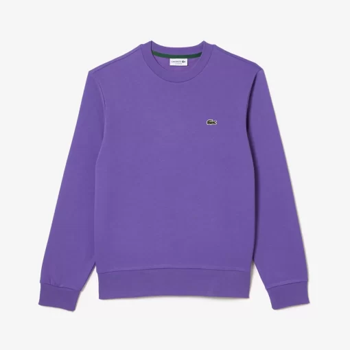 Lacoste Sweatshirts>Herren Jogger-Sweatshirt Aus Aufgerauter Baumwolle Lila Sgi