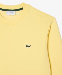 Lacoste Sweatshirts>Herren Jogger-Sweatshirt Aus Aufgerauter Baumwolle Gelb 107