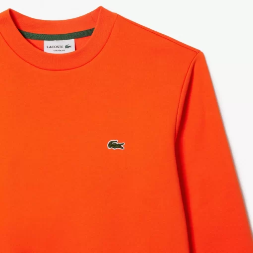 Lacoste Sweatshirts>Herren Jogger-Sweatshirt Aus Aufgerauter Baumwolle Orange Sji