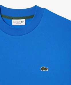 Lacoste Sweatshirts>Herren Jogger-Sweatshirt Aus Aufgerauter Baumwolle Blau Siy