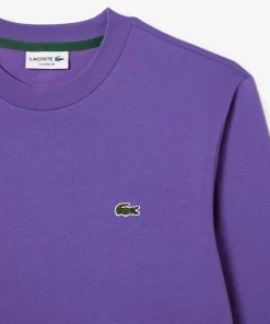 Lacoste Sweatshirts>Herren Jogger-Sweatshirt Aus Aufgerauter Baumwolle Lila Sgi