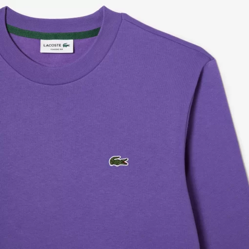 Lacoste Sweatshirts>Herren Jogger-Sweatshirt Aus Aufgerauter Baumwolle Lila Sgi