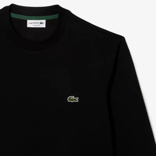 Lacoste Sweatshirts>Herren Jogger-Sweatshirt Aus Aufgerauter Baumwolle Schwarz 031