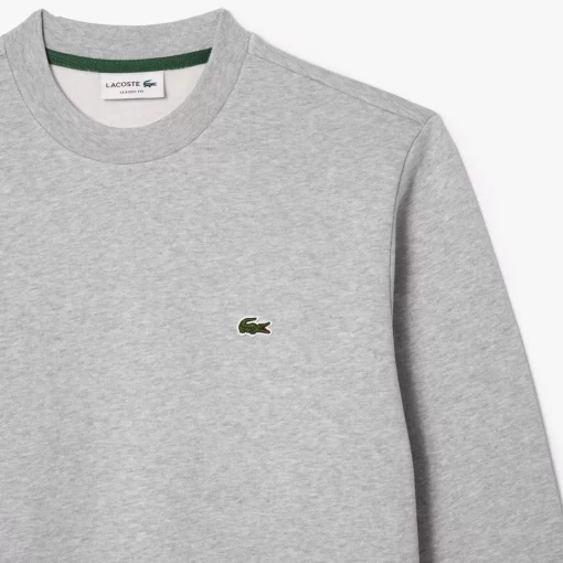 Lacoste Sweatshirts>Herren Jogger-Sweatshirt Aus Aufgerauter Baumwolle Heidekraut Grau Cca