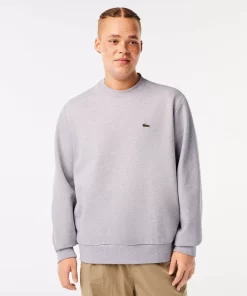 Lacoste Sweatshirts>Herren Jogger-Sweatshirt Aus Aufgerauter Baumwolle Heidekraut Grau Cca