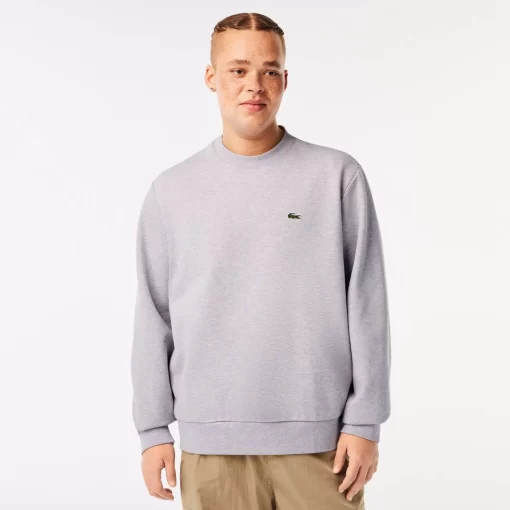 Lacoste Sweatshirts>Herren Jogger-Sweatshirt Aus Aufgerauter Baumwolle Heidekraut Grau Cca