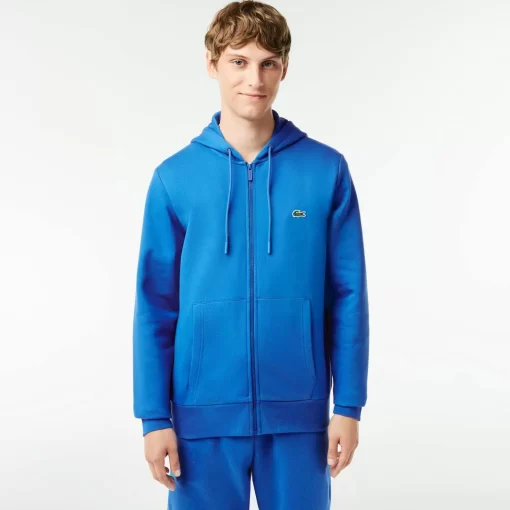 Lacoste Sweatshirts>Herren Jogger-Sweatshirt Mit Kangurutasche Aus Fleece Blau Siy