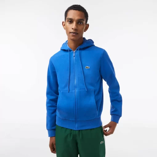 Lacoste Sweatshirts>Herren Jogger-Sweatshirt Mit Kangurutasche Aus Fleece Konigsblau Kxb